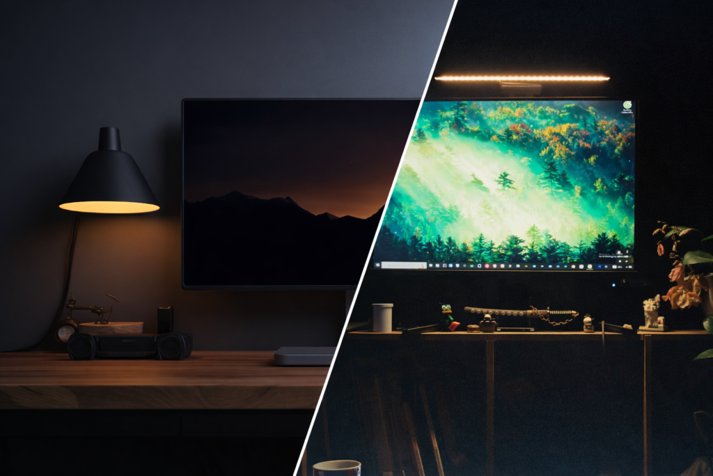 desk lamp vs monitor light bar