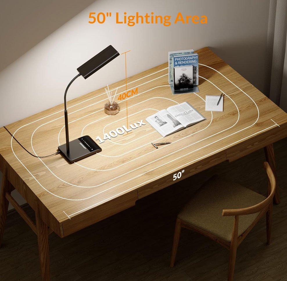 best desk lamp for macbook setup minimal workspace lighting