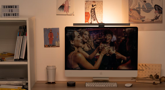 BenQ ScreenBar Halo backlight bias lighting desk setup