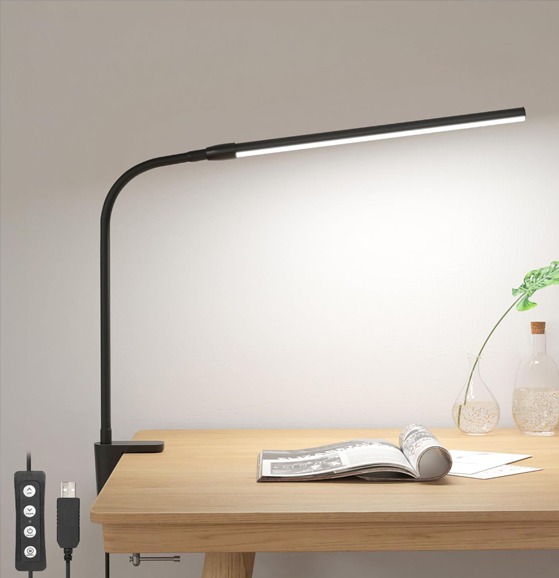 desk lighting setup for eye strain