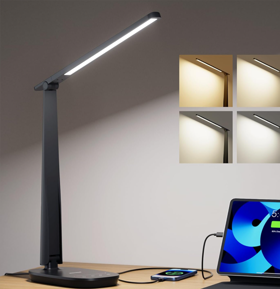 desk lighting setup for eye strain