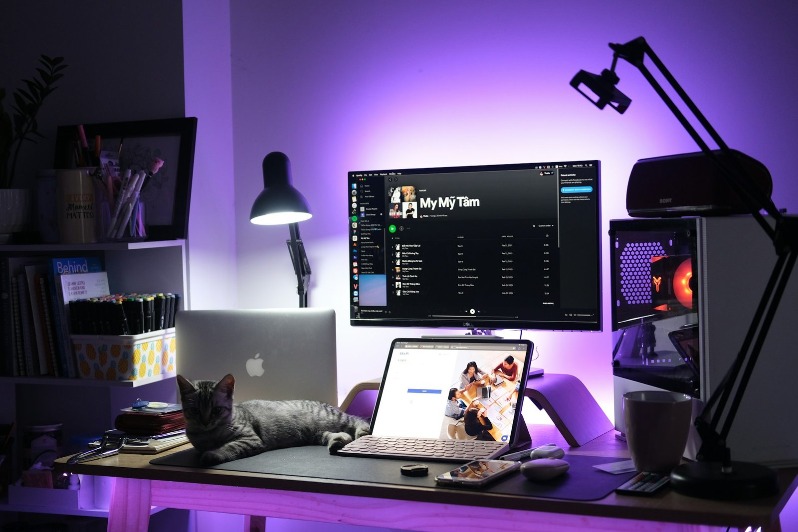 best monitor light bar for eye strain workspace lighting
